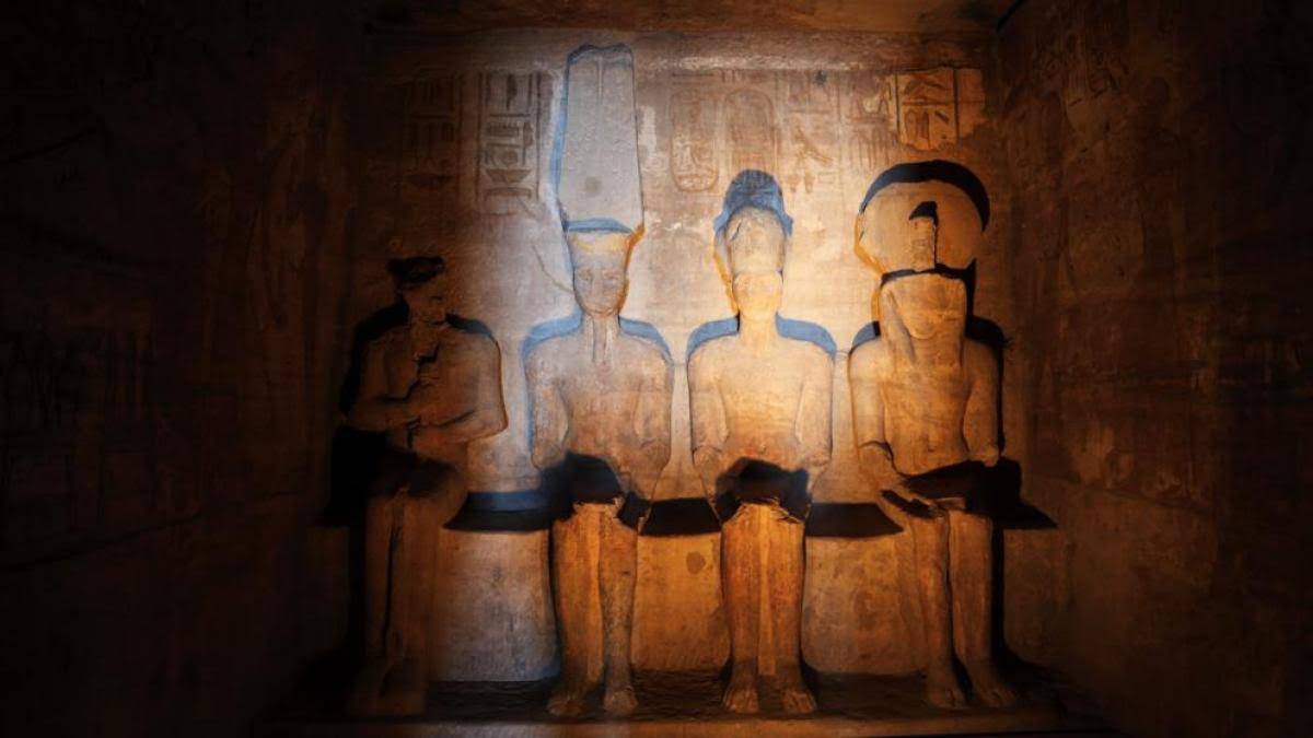 salas interiores del templo de Abu Simbel